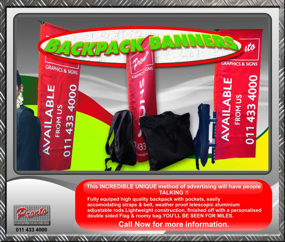 Back Pack Banner Ad